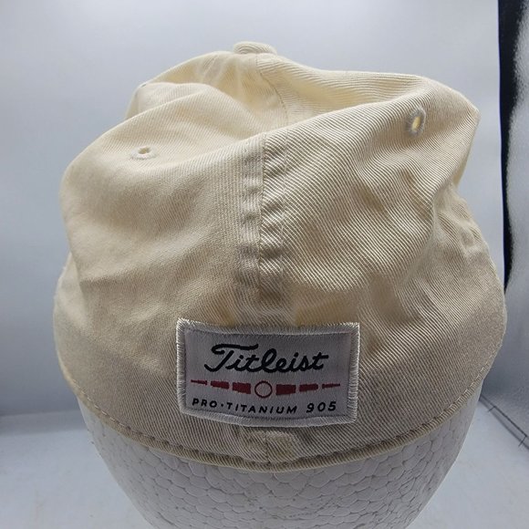 Titleist Beige Golf Hat Fitted Large XL Casual Outdoors Comfort Summer - Picture 3 of 8